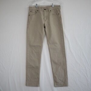 Levi's 511 Jeans Mens 30x32 Standard Slim Fit 5-Pocket Trousers Stretch Flex Tan